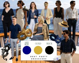 Boat Cruise 1 boat party dresscode moodboard